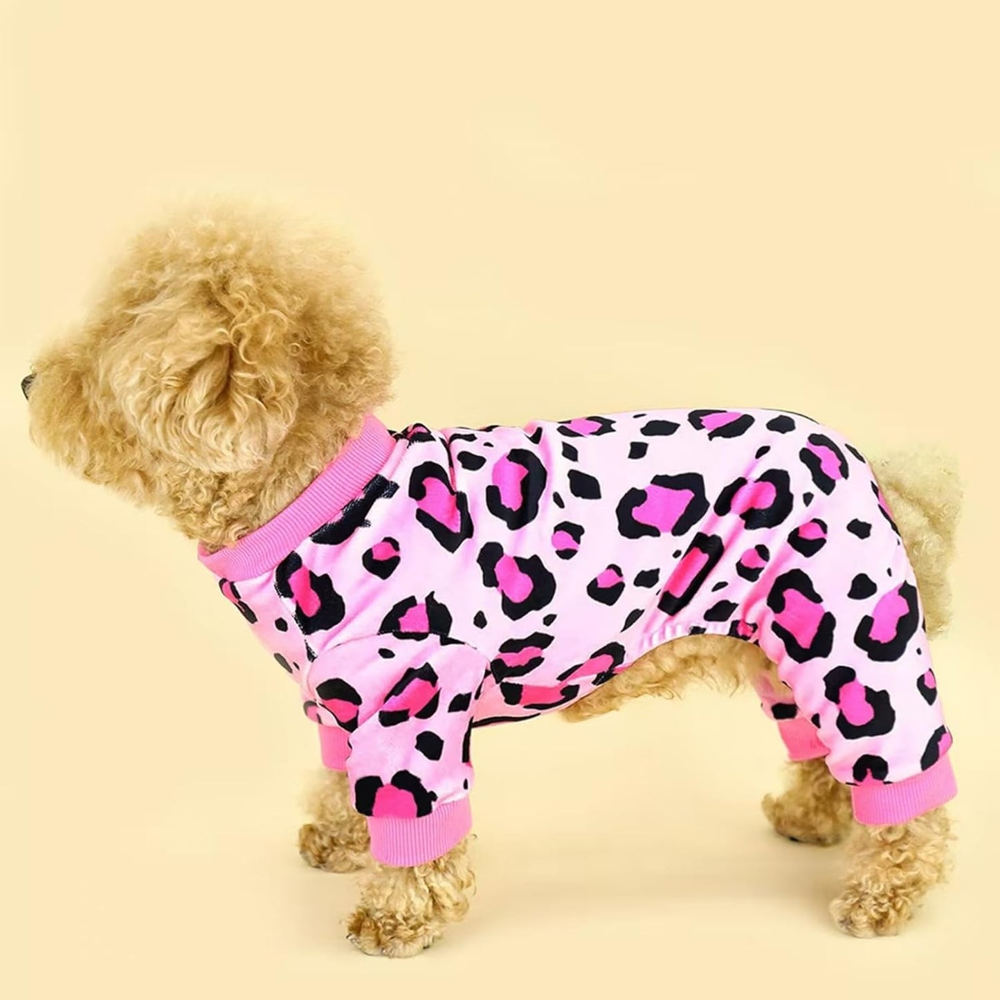 Vet-Approved Dog Pjs Pajamas Onesie for Medium Dog Clothes - Lightweight Soft Stretchy Puppy Outfits - Certified Hypoallergenic Comfort Anxiety-Reducing (Pink, XXL)