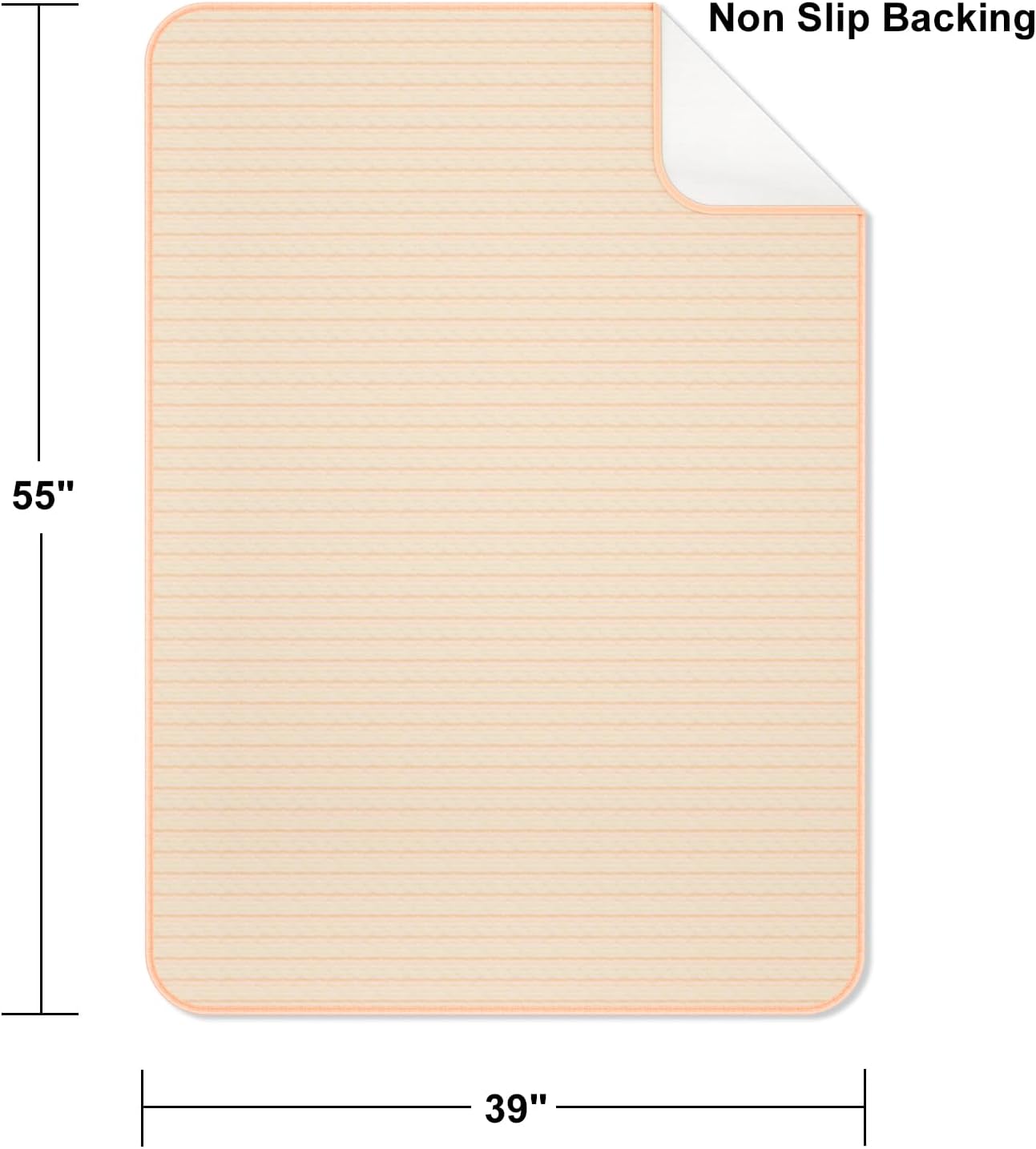 Incontinence Bed Pads - 55" x 39" Washable Waterproof Underpads (Pack of 1) - Reusable Extra Large 4-Layer Soft Pee Pads for Adults, Women, Elderly - for Sofa, Couch, Furniture