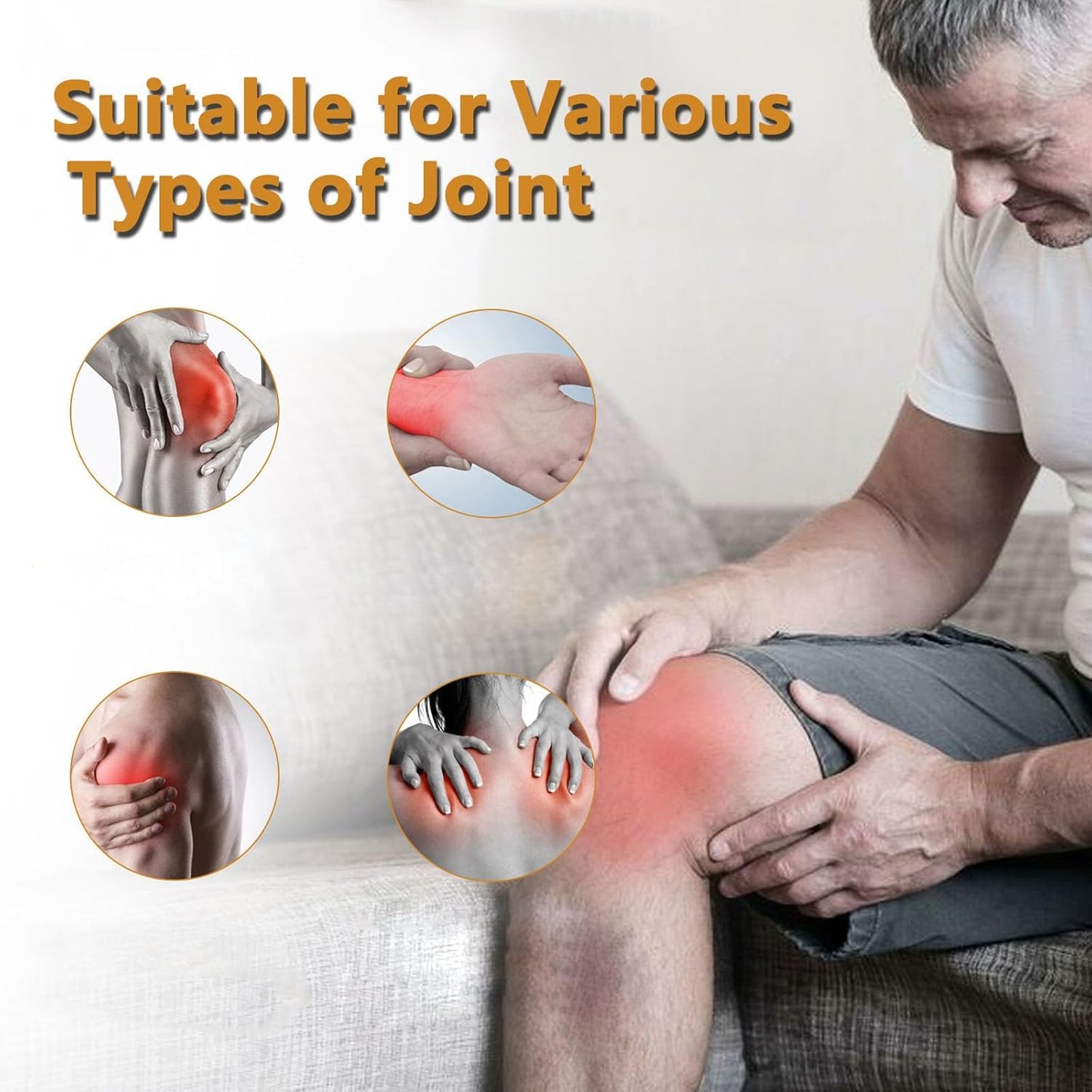 Joint Health Supplement with Glucosamine, MSM, Turmeric & Boswellia, Relief Support for Back, Knees, Hands | Women & Men - 120 Capsules