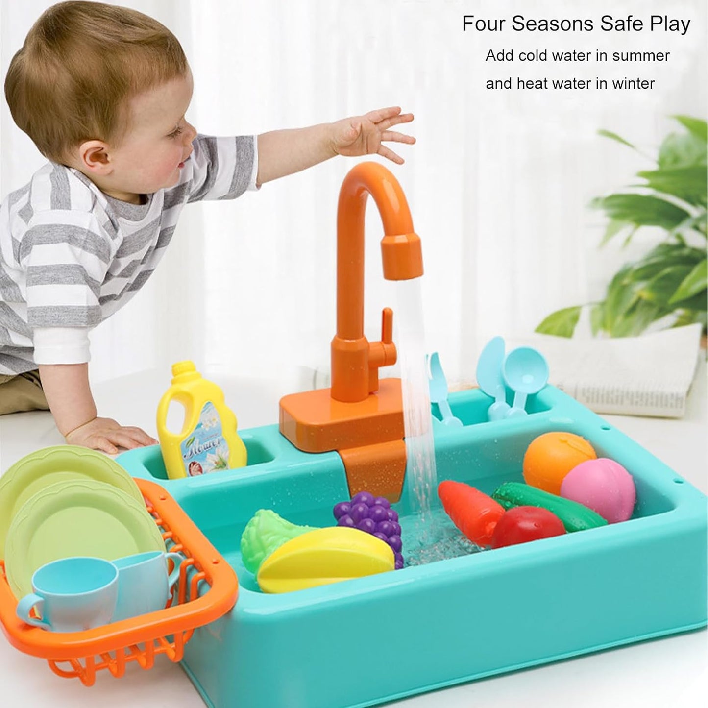 Parrot Bird Bathtub Shower Box Bathing Tub Container Cage, Automatic Pet Bird Bath Pool with Faucet, Ferret Bathtub Swimming Pool Toy Bath Shower Water Dispenser for Small Medium Parakeet Cleaning