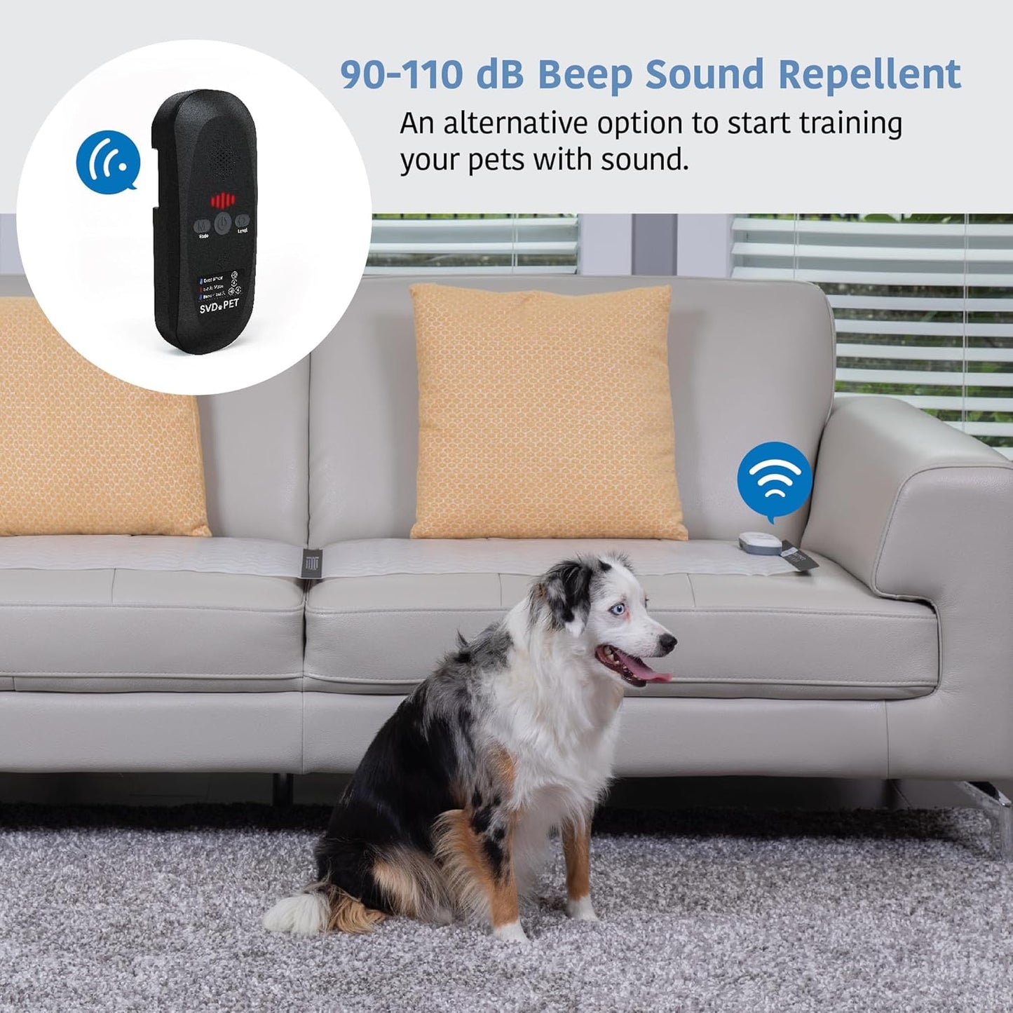 SVD.PET Pet Training Mat with Tester, 30" X 16", Pet Shock Pad, Dogs & Cats Electronic Repellent mat for Indoor, 3 Training Modes, 5 Levels, Pet Safe Mode (Black Controller)