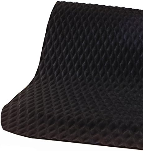 American Floor Mats Hog Heaven Premium 7/8" Black & Black Border 4' x 8' Nitrile Backed Anti-Fatigue Comfort Mat