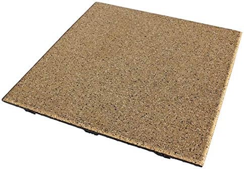American Floor Mats - Extreme Rubber Gym Tiles - 1 Inch Thick Colorful Rubber Gym Tiles - Superior Shock and Sound Absorbing Tiles - 10% Gold 10 Tile Pack (Covers 40 Sq Ft)