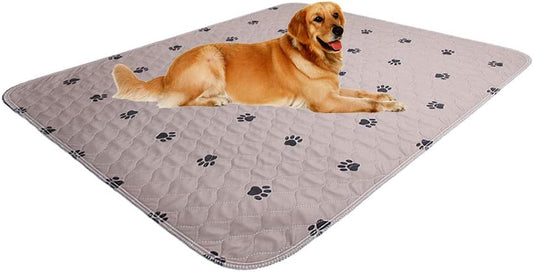 SincoPet Washable Dog Pee Pads with Puppy Grooming Gloves,Puppy Pads,Reusable Pet Training Pads,Large ,Waterproof Pet Pads for Dog Bed Mat,Super Absorbing Whelping Pads,41x41 Inch (Pack of 2)