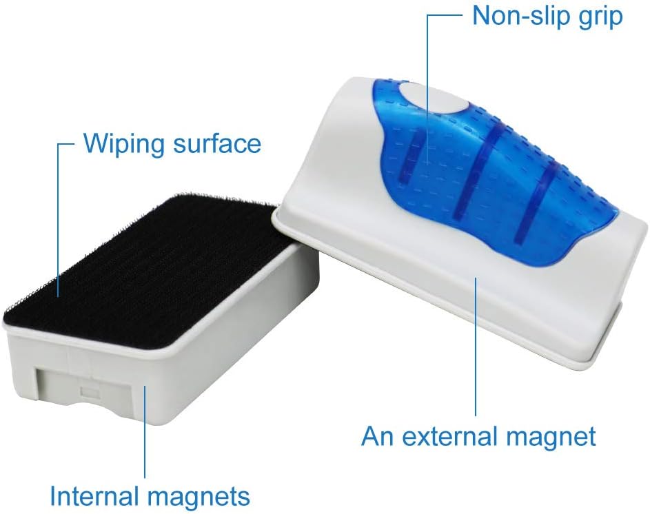 Jasonwell Magnetic Aquarium Fish Tank Glass Algae Glass Cleaner Scrubber Floating Clean Brush(XL)