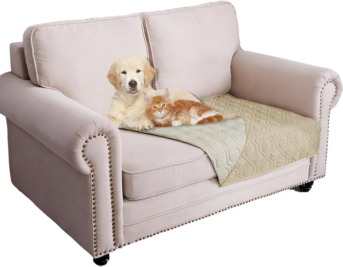 Ameritex Waterproof Dog Bed Cover Pet Blanket for Furniture Bed Couch Sofa Reversible