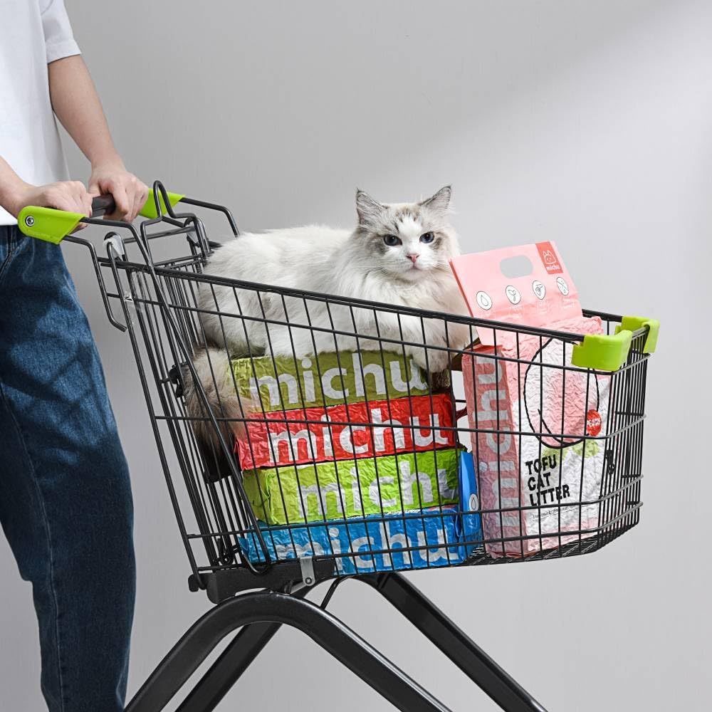 Tofu Cat Litter Natural Clumping Tofu Cat Litter, Fast Clumping and Easily Scoop-able 5.5lb/88oz 5 Scents - Watermelon, 3 Pack