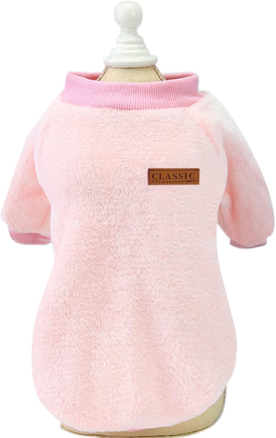 Jecikelon Pet Dog Clothes Dog Sweater Soft Thickening Warm Pup Dogs Shirt Winter Puppy Sweater for Dogs (Z01-Pink, X-Large)