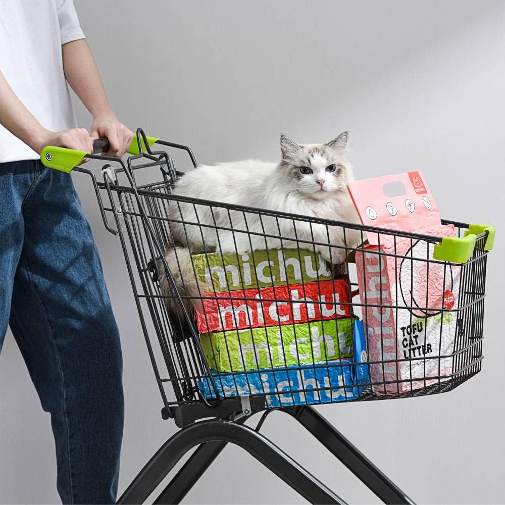 Tofu Cat Litter Natural Clumping Tofu Cat Litter 5.5lb/88oz 5 Scents (Watermelon + Mixed, 2 Pack)
