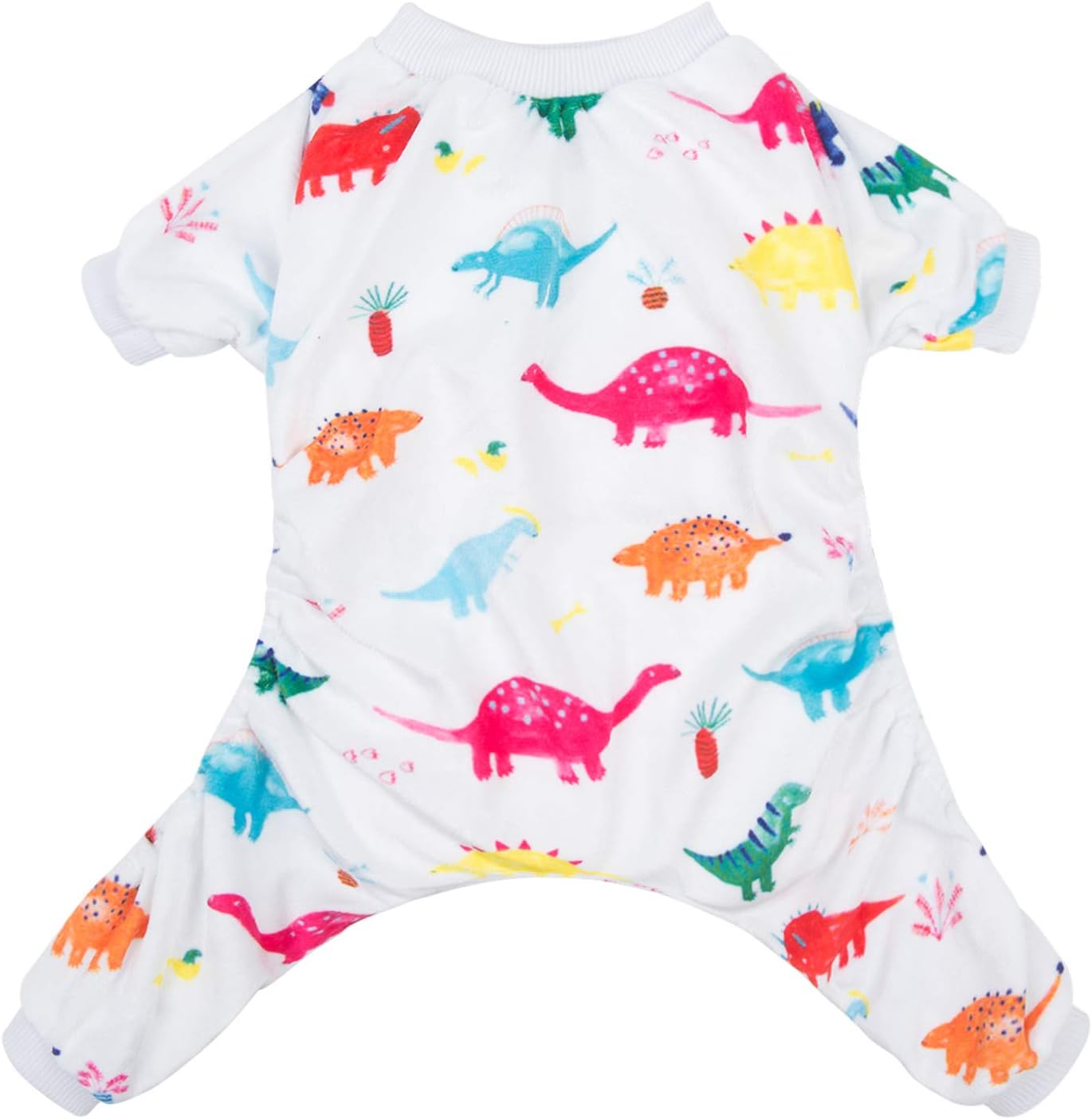 CuteBone Dog Halloween Pajamas Puppy Onesies Small Dogs Soft Pjs Coat Cat Apparel Comfy Pet Christmas Clothes Outfit Doggie Bodysuit PJD02