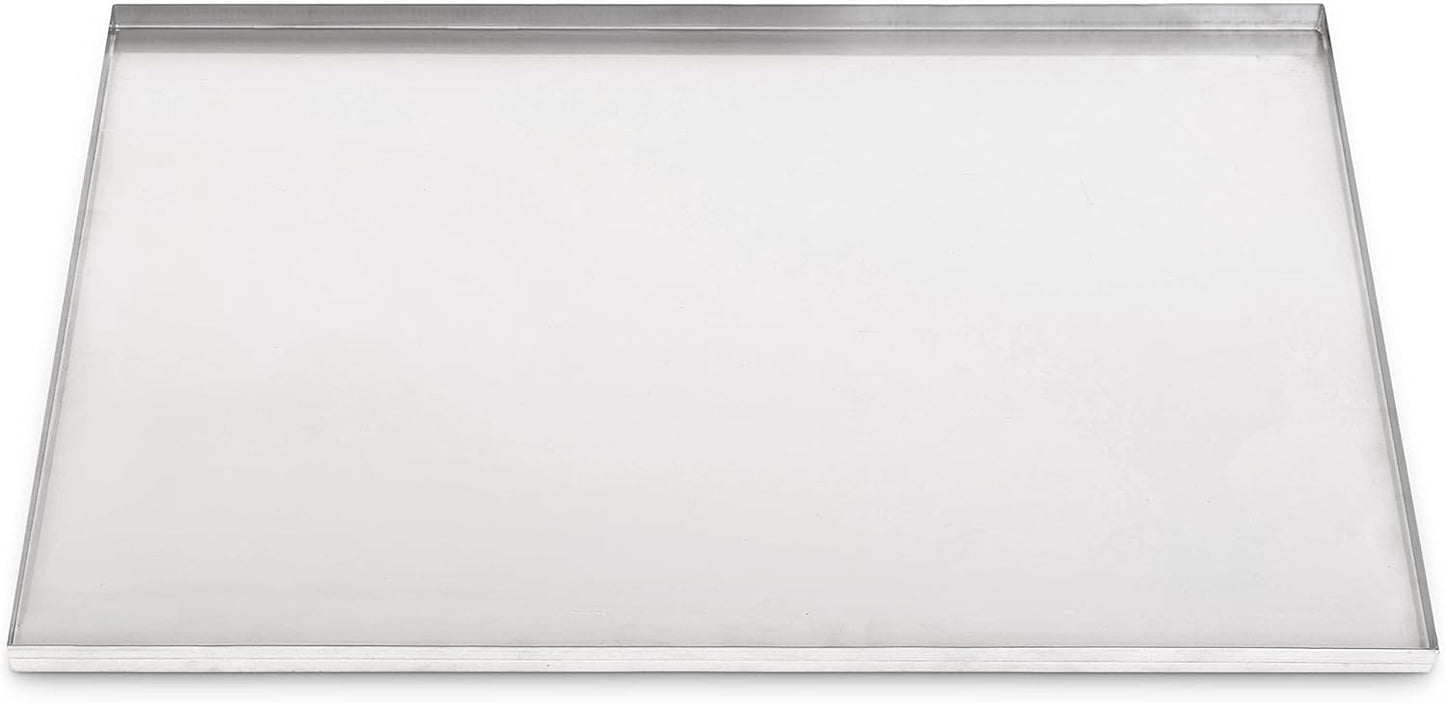 36" x 19.5" Metal Replacement Dog Crate Pan Chew Proof Crack Proof Pet Kennel Tray Central Dog Training Crate Pan Pet Supplies, Galvanized, 1" H