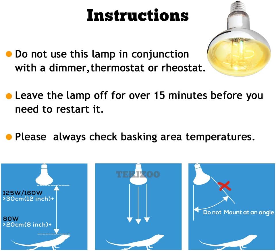 UVA UVB Sun Lamp 160W High Intensity Self-Ballasted Heat Basking Lamp/Light/Bulb for Reptile and Amphibian