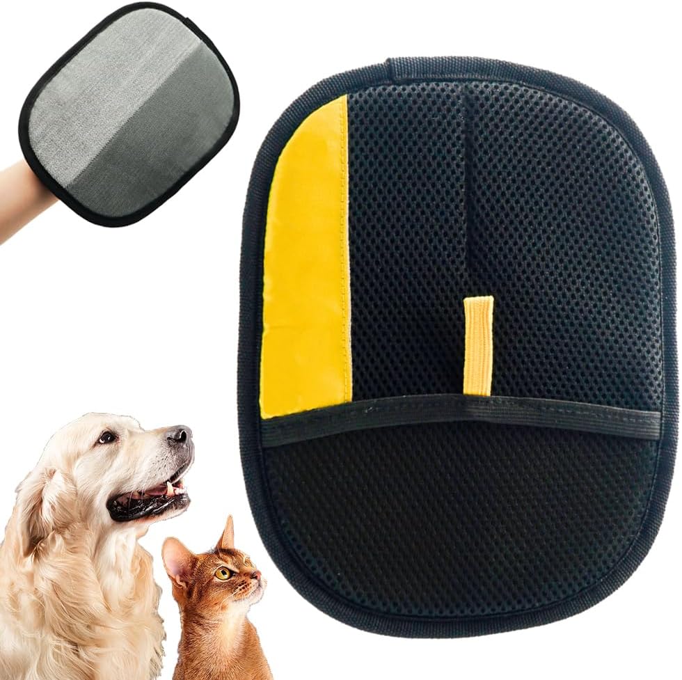 Pet Hair Remover Gloves, 2025 New Electrostatic Pet Hair Removal Gloves, Reusable Grooming Glove for Cats & Dogs