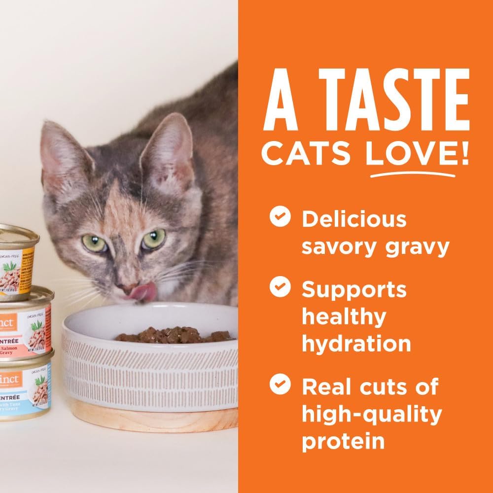 Instinct Flaked Entrée Wet Canned Cat Food - Variety Pack, 3 oz. Cans (Pack of 12)