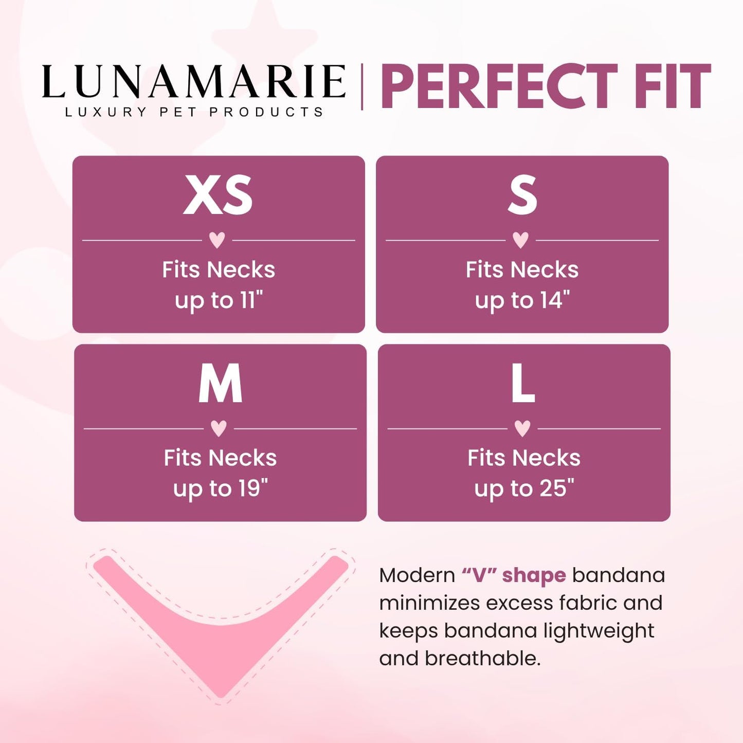 LunaMarie - Luxury Pet Birthday Bandanas -Premium & Silky Poly Fabric | 100% Handmade | Custom Shape Dual Layered (Aviator Glam, Large)