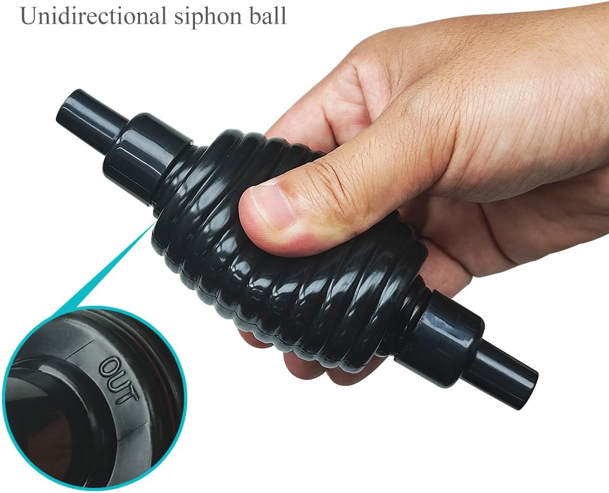 7ft Aquarium Siphon Vacuum Cleaner for Fish Tank Cleaning Gravel & Sand