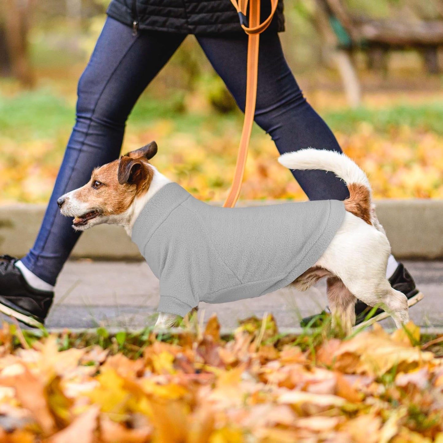 3 Pack Dog Sweaters for Medium Dogs, Fleece Dog Sweater Turtleneck Soft Warm Pet Sweatshirt Pet Clothes Medium Sized Boy Girl (Gray+Blue+Coffee,M)