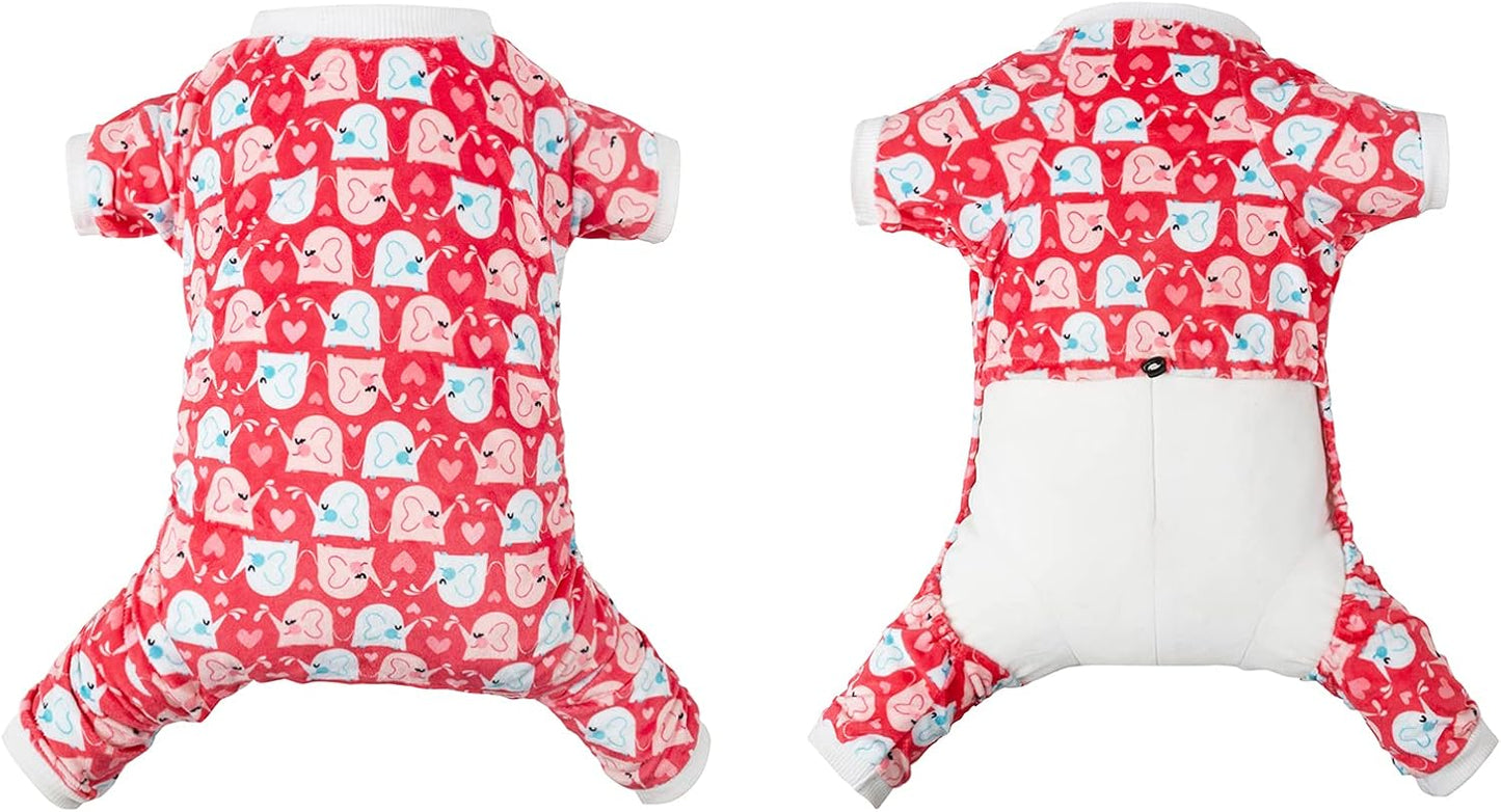 CuteBone Dog Halloween Pajamas Puppy Onesies Small Dogs Soft Pjs Coat Cat Apparel Comfy Pet Christmas Clothes Outfit Doggie Bodysuit P145M