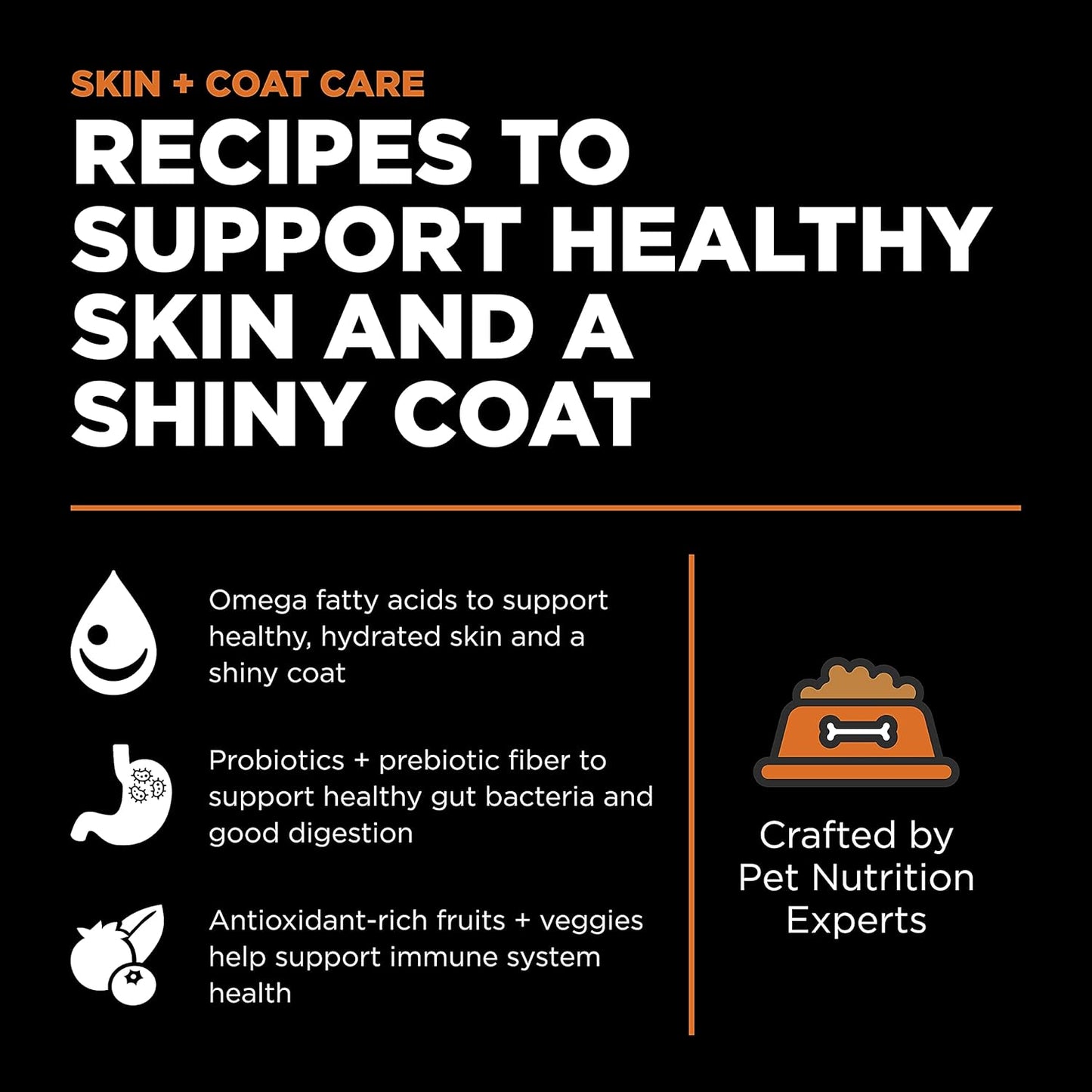 Go! Solutions Skin + Coat Care, Grain-Free Dry Cat Food, Salmon Recipe, 8 lb Bag