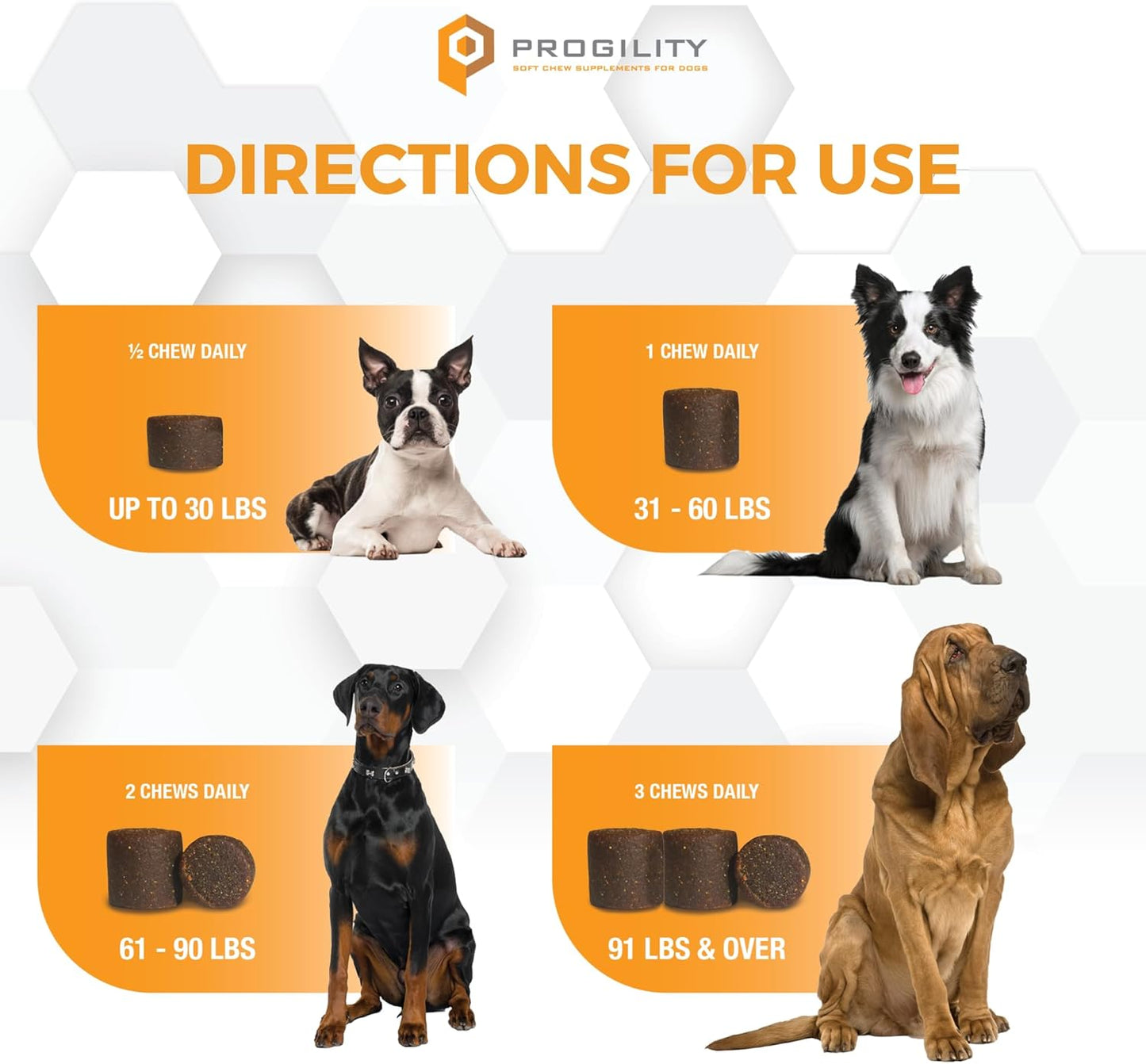 Nootie Progility Hip & Joint Supplement for Dogs, Dog Joint Support with Glucosamine and Chondroitin, 90 Count