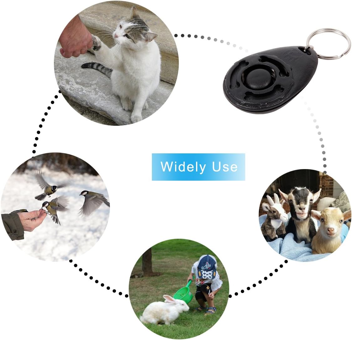 Diyife Clicker Training for Dogs, [4 Pcs, Multi-Color] Dog Clicker for Training, Clicker Dog Training with Wrist Strap, Clicker for Pets, Dog Clicker Perfect for Dog Cat Horse Behavioral Training