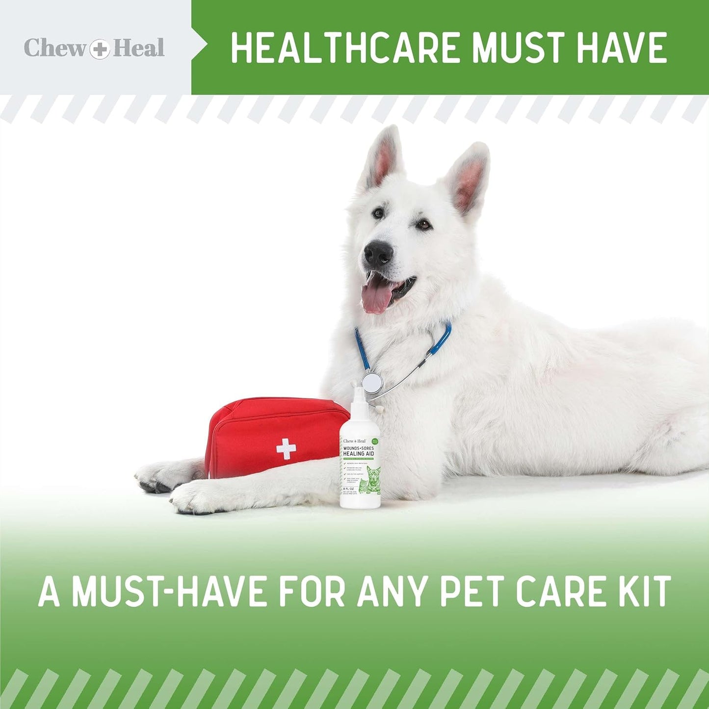 Hypochlorous Acid Spray for Dogs – 8oz Dog Wound Spray for Cuts, Burns, Sores, Abrasions, and More – Non Toxic and Chemical Free HOCI Wound Care – Made in The USA