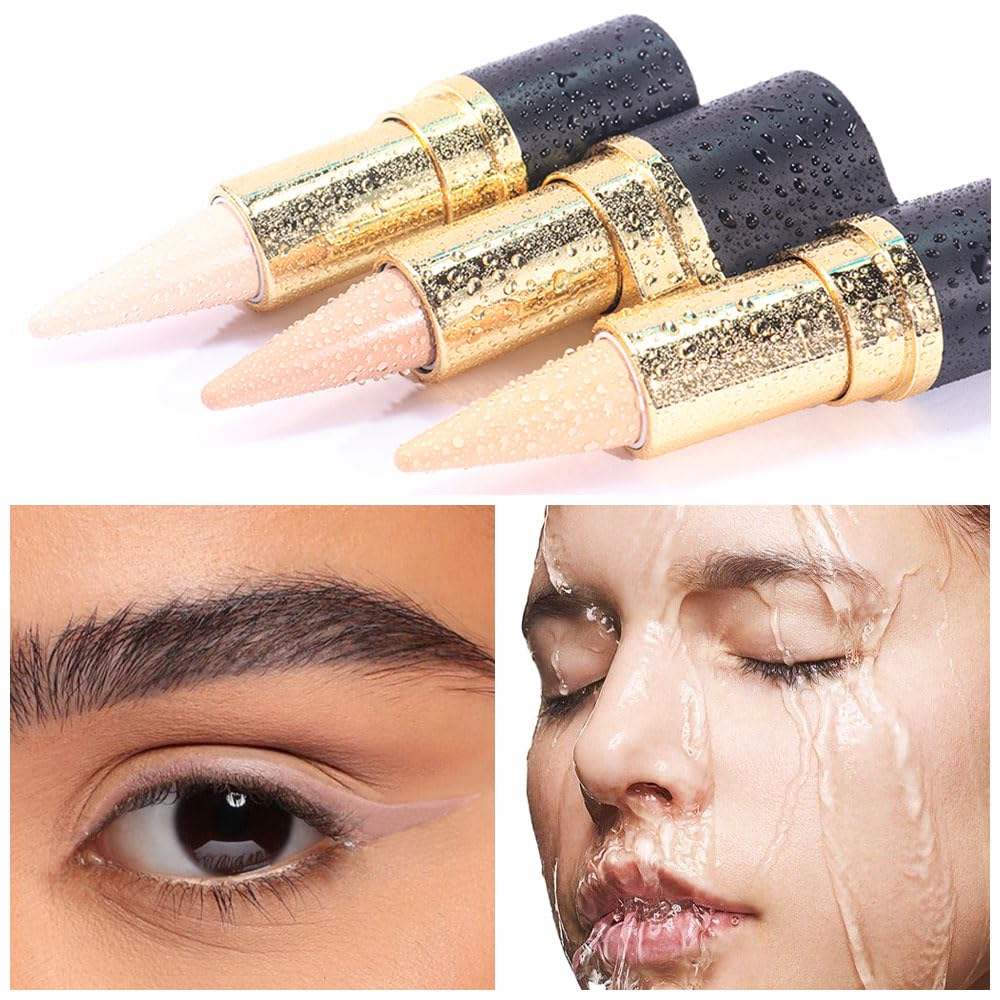 evpct 2Pcs Pastel Mauve Gel Eyeliner Pencil Waterproof for Women Eye Face Paint, Mauve Matte Cream Eyeliner Stick Crayon, Cat Eye Liners Eyeshadow Makeup Smooth Glide delineador de ojos contra el agua