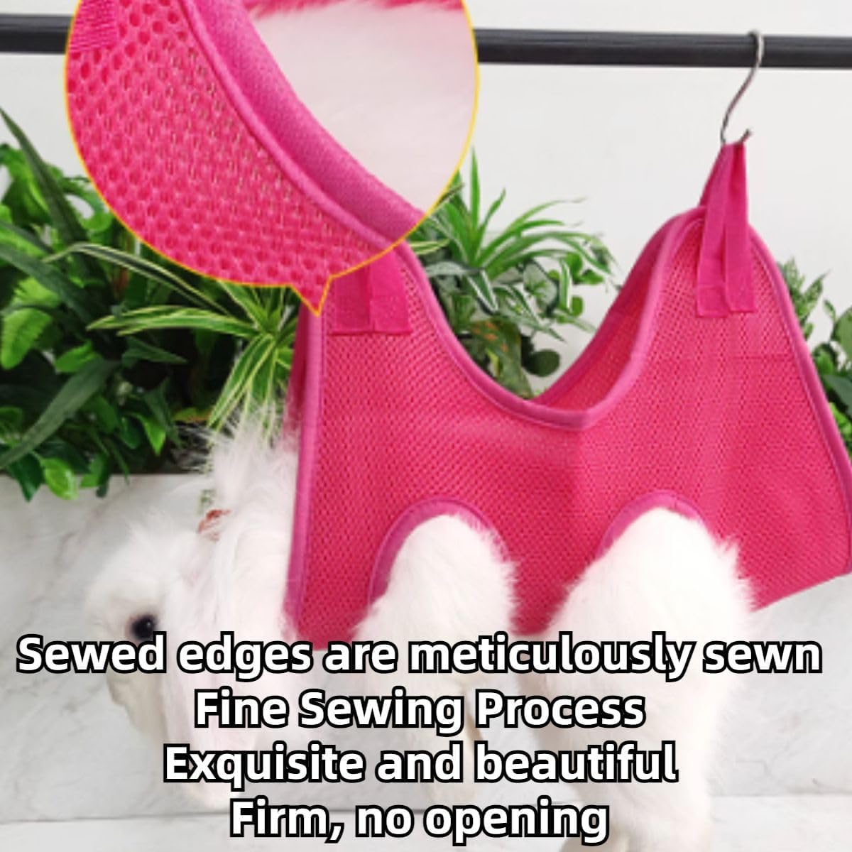Rabbit Grooming Hammock with Safety Belt for Nail Clipping, Grooming, Bunny Bathing Bag for Nail Trimming, Cat Claw Care Bag, Small Animal Grooming Harness (Grey,X-Small)