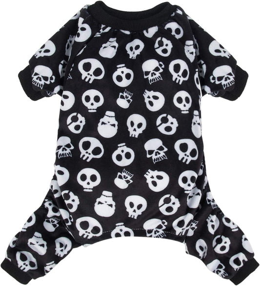 CuteBone Dog Halloween Pajamas Puppy Onesies Small Dogs Soft Pjs Coat Cat Apparel Comfy Pet Christmas Clothes Outfit Doggie Bodysuit P11XL