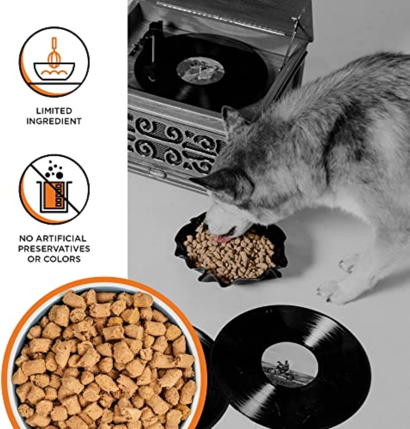 BIXBI Rawbble Freeze Dried Dog Food, Chicken Recipe, 12 oz - 98% Meat and Organs, No Fillers - Pantry-Friendly Raw Dog Food for Meal, Treat or Food Topper - USA Made in Small Batches