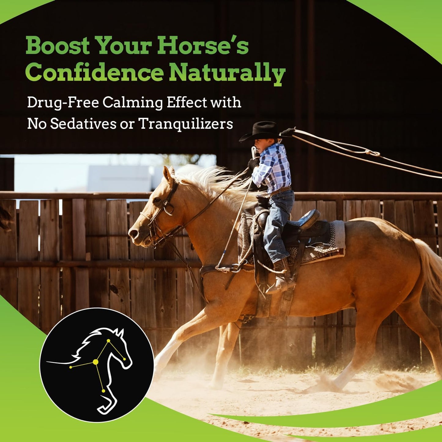 SynChill AF Calming Gel for Nervous Horses - Single Serving - Advanced Formula with L-Theanine, Increased Potency, 100% Natural Supplement, Disposition & Confidence Support for Horses