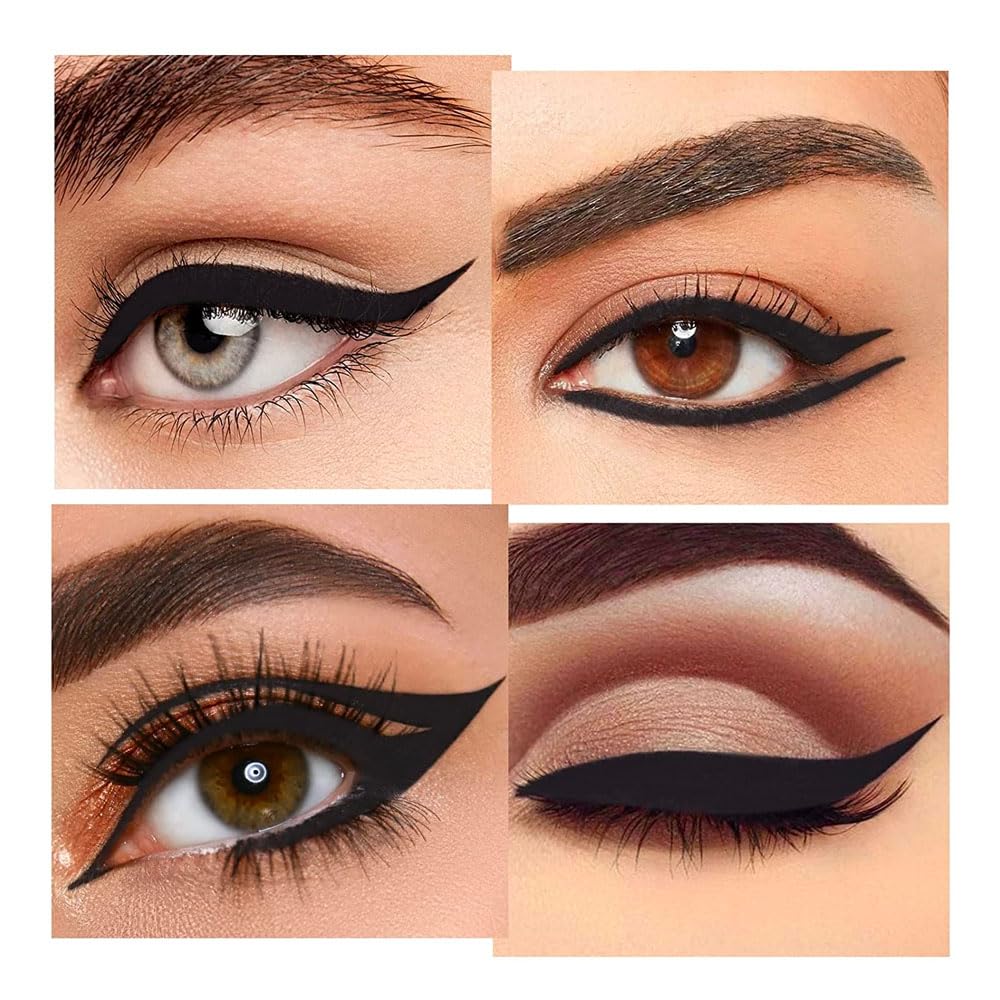 evpct 1Pcs Black Gel Eyeliner Pencil Eye Black Face Paint Stick Makeup Set Waterproof Matte Cream Crayon Eyeliner Pencil Set Cat Eye Liners Eyeshadow Guide delineador de ojos contra el agua