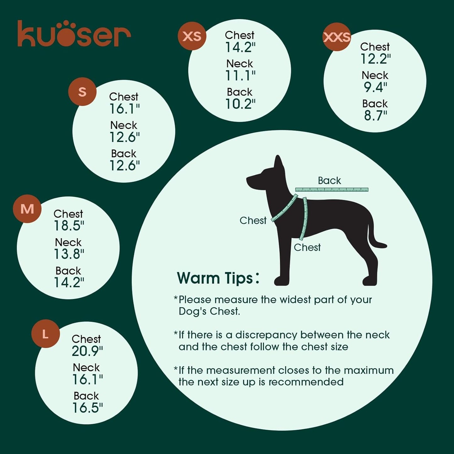 Kuoser Dog Fleece Vest,Warm Plaid Dog Sweater with Leash Hole,Soft Turtleneck Winter Pet Jacket Dogs Coat Pullover Clothes for Small Medium Dogs Cats,Spring Fall Cold Weather Christmas Outfit,Blue S