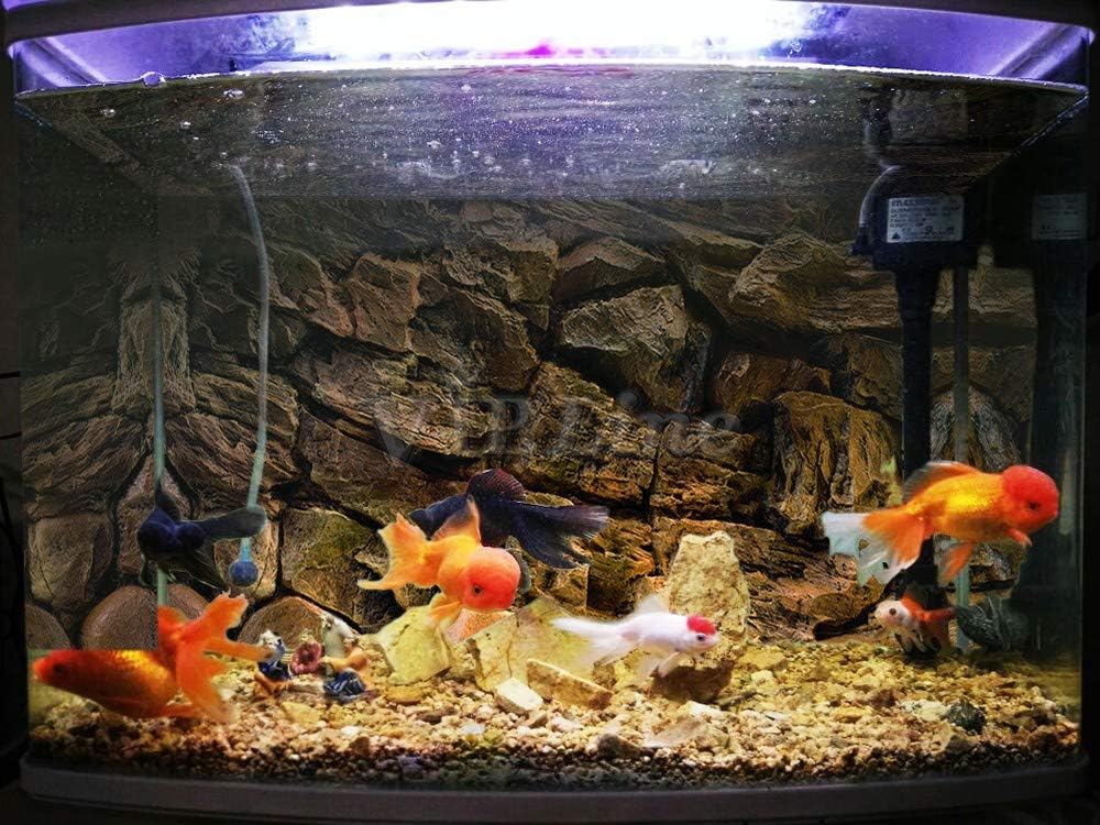 Rock Wall Aquarium Background Poster PVC Fish Tank Decor Landscape 24 36 48 72 (48" x 16"/ 122 x 41cm)