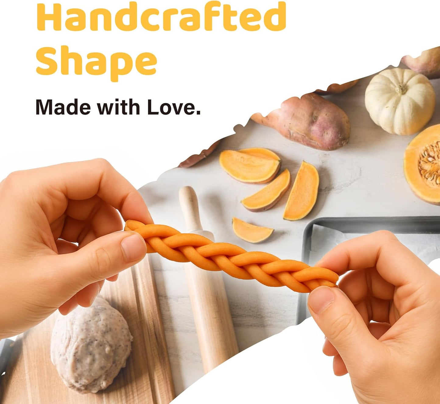 iPaw Turkey Dog Treats, All Natural Human Grade Dog Treat, Suitable for Training chew, US Sourced Raw Material, Hypoallergenic, Rawhide Alternative, Braided Stick