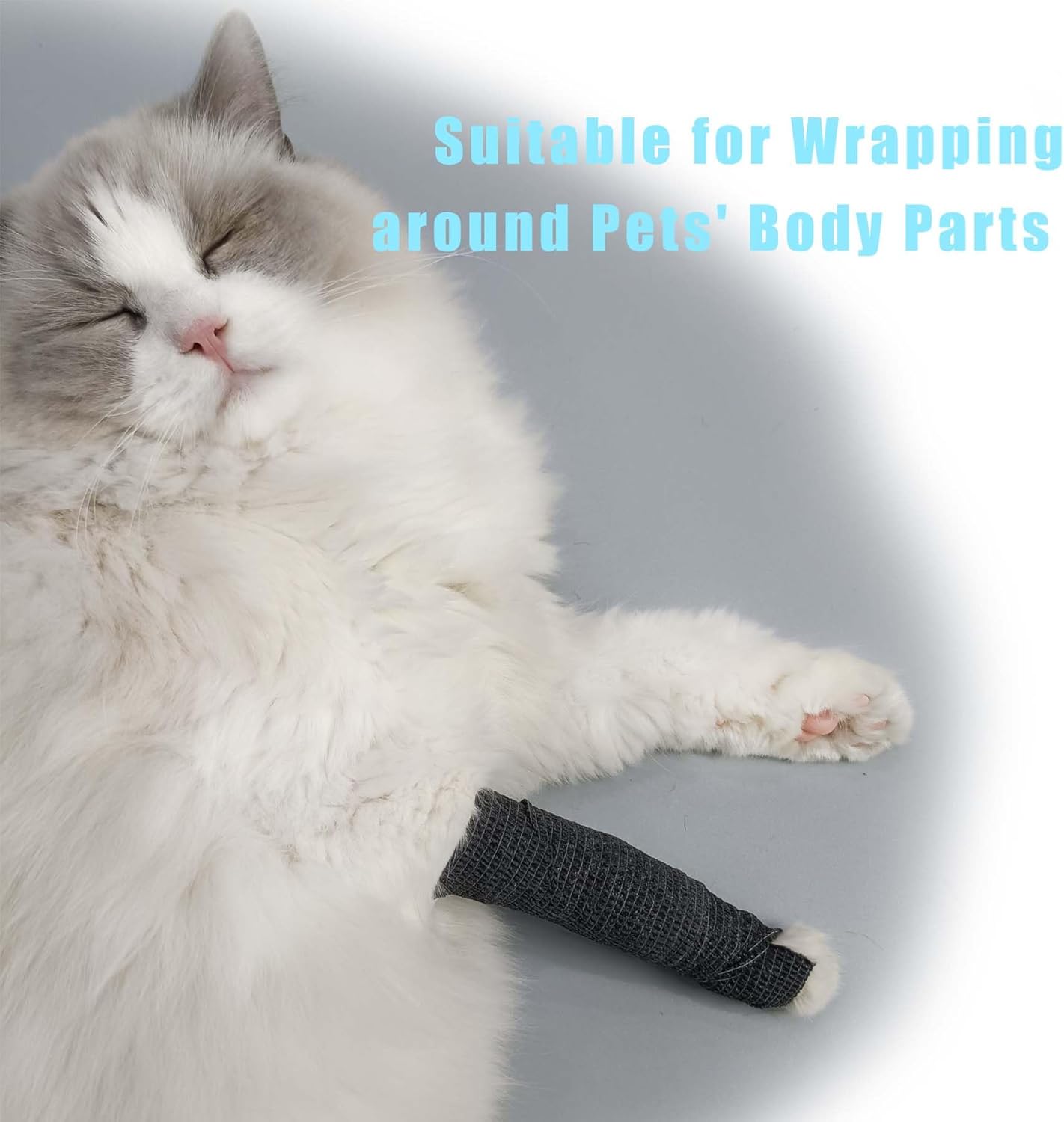 Self Adhesive Bandage Wrap 15Roll,Non-Woven Cohesive Bandage Tape,5CM x 5Yard Vet Wrap Tape for Wrist & Ankle Grip Cover,Elastic Athletic Tape-15color