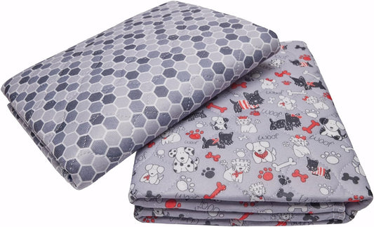 Caldwell's Pet Supply Co. 30x36 Potty Pads, Washable Pee Pads for Dogs, Reusable Pee Pad for Dogs, Puppy Potty Mat, Whelping Rug, Reusable Puppy Mat, Waterproof Rug for Dog, for Medium Dog (Set of 2)