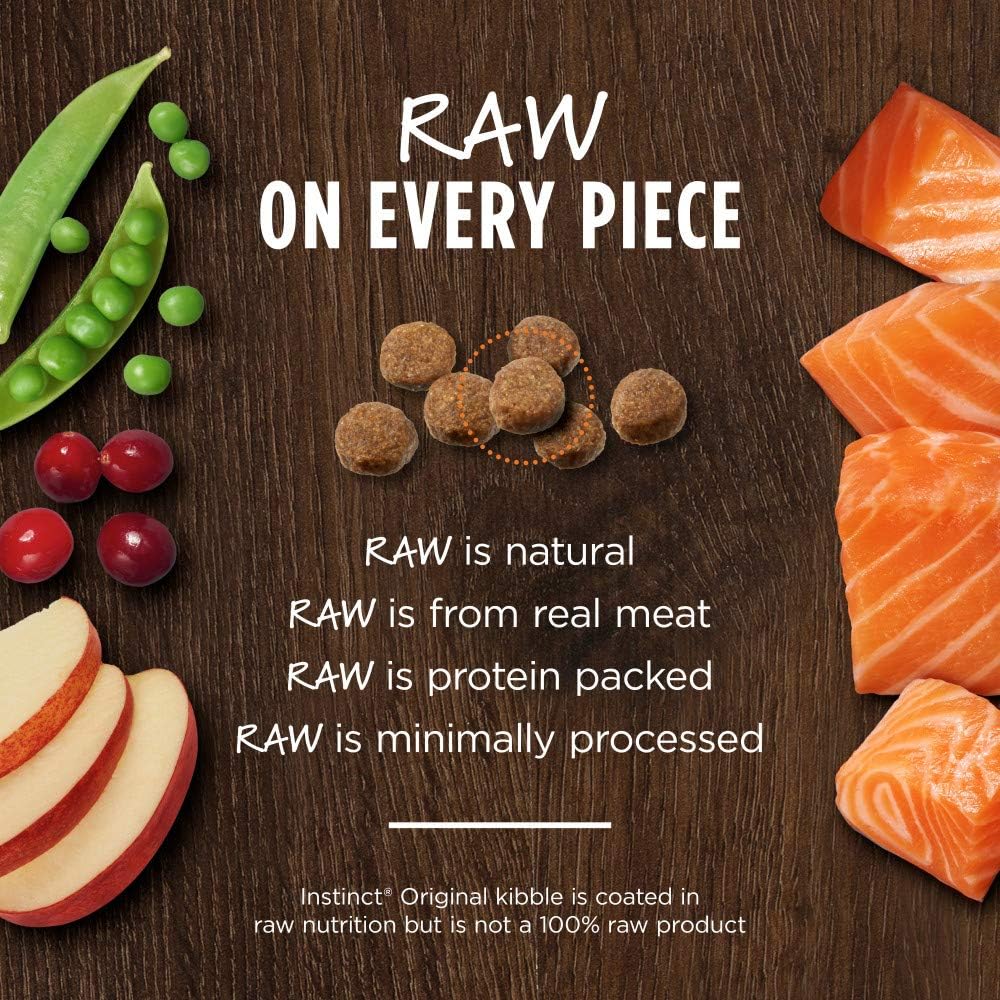 Instinct Original Dry Cat Food, Raw Coated Kibble, High Protein, Grain Free Recipe - Real Salmon, 10 lb. Bag
