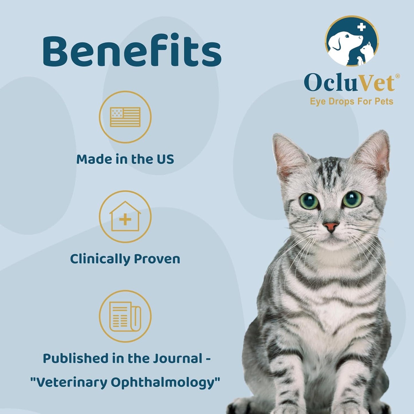 Eye Drops for Pets | Clinically Studied Antioxidants for Pets with Cataracts | Made in The USA | Includes 2% N-Acetyl-L-Carnosine (NAC) | 16mL