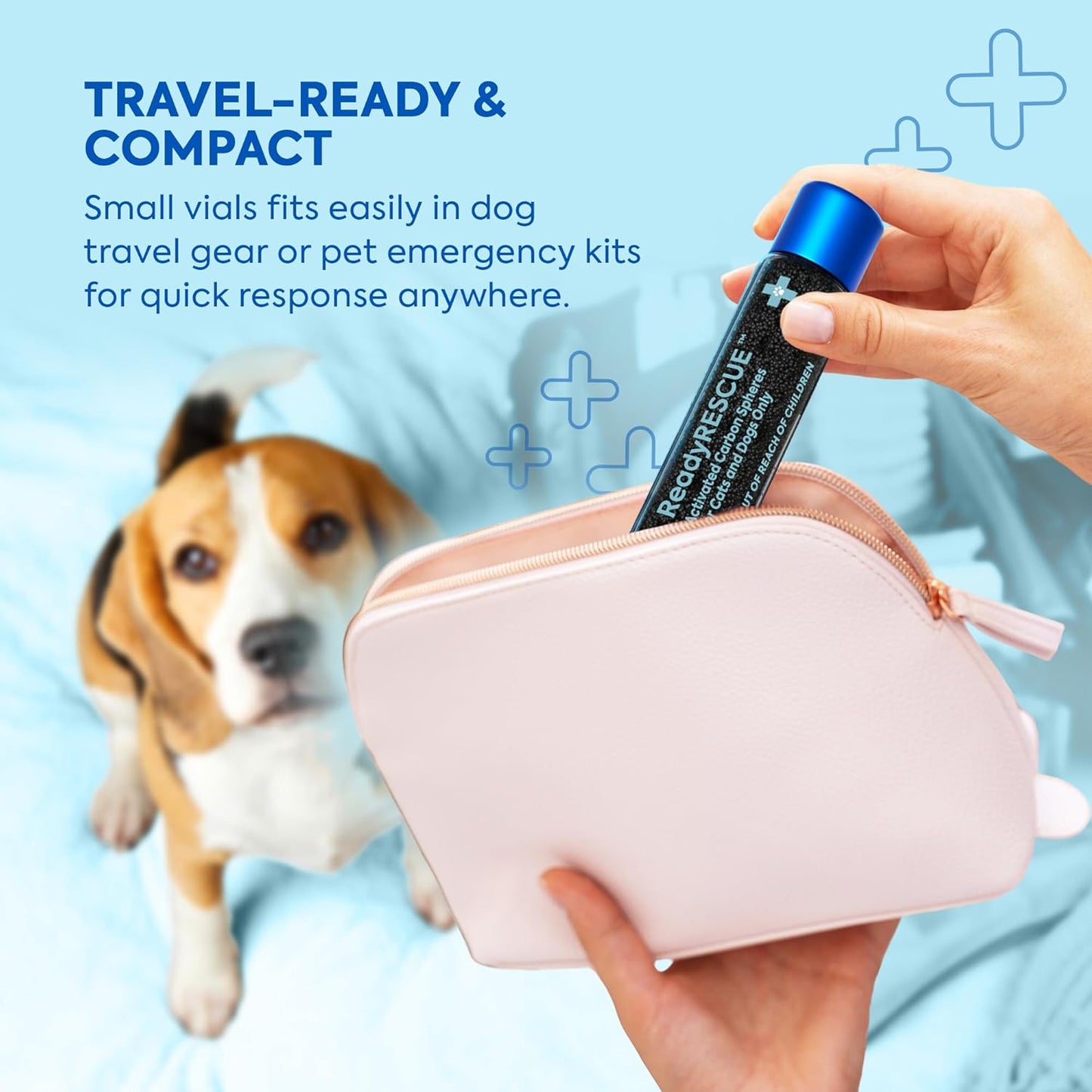 Dr. Cuddles ReadyRESCUE - Dog First Aid Kit Essential - Activated Charcoal Detox for Dogs, Cats, Pets - Animal First Aid Kit - Dog Medical Emergency Kit - Dog Travel Essentials - 30g (3 Vials of 30g)