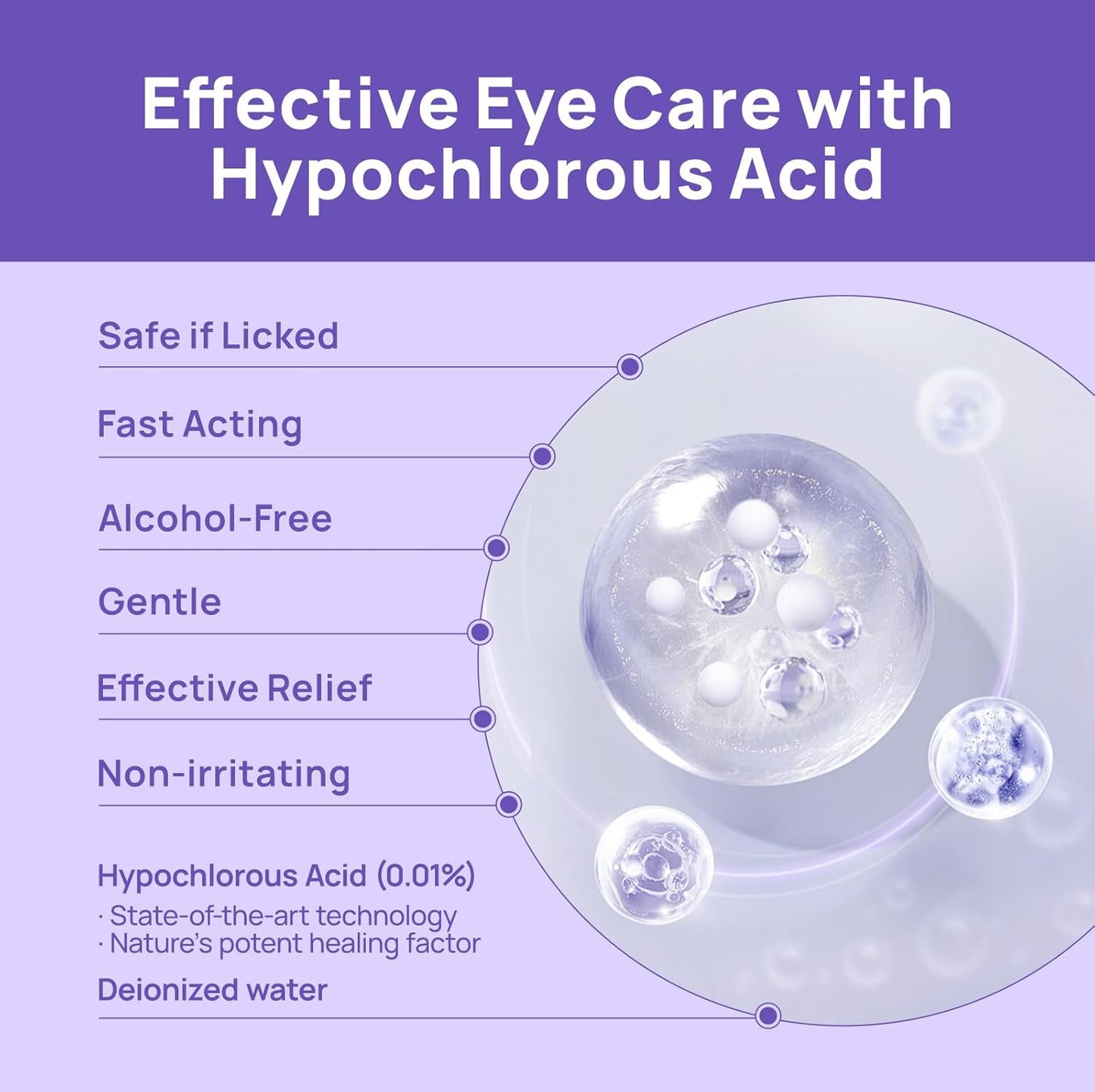HICC PET Dog Eye Drops 5.1 fl oz Eye Drops for Dogs and Cats Vet-Recommended Dog Eye Infection Treatment to Soothe Infection Allergy, Relieve Dry Eyes Pink Eyes, Pet Tear Stain Cleaner