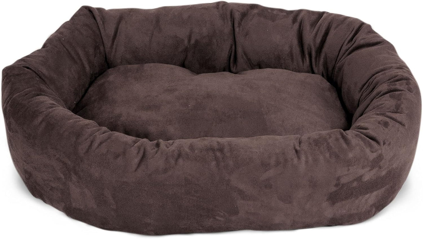 Majestic Pet Villa 40 Inch Shredded Memory Foam Dog Bed for Large Sized Dogs 40x29x9 Inch–Orthopedic Dog Bed with Removable Washable Cover-Washable Large Pet Bed with Head Support-Azure