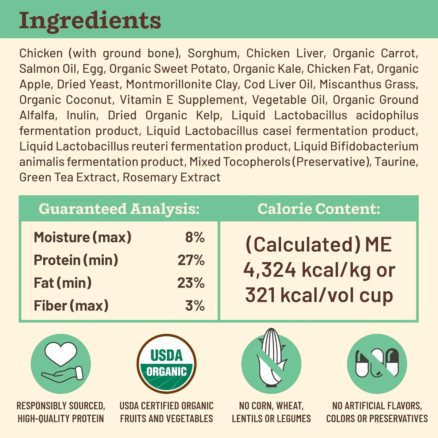 Primal Kibble in The Raw, Freeze Dried Dog Food, Chicken, Scoop & Serve, Made with Raw Protein, Whole Ingredient Nutrition, Crafted in The USA, Dry Dog Food 9 lb Bag