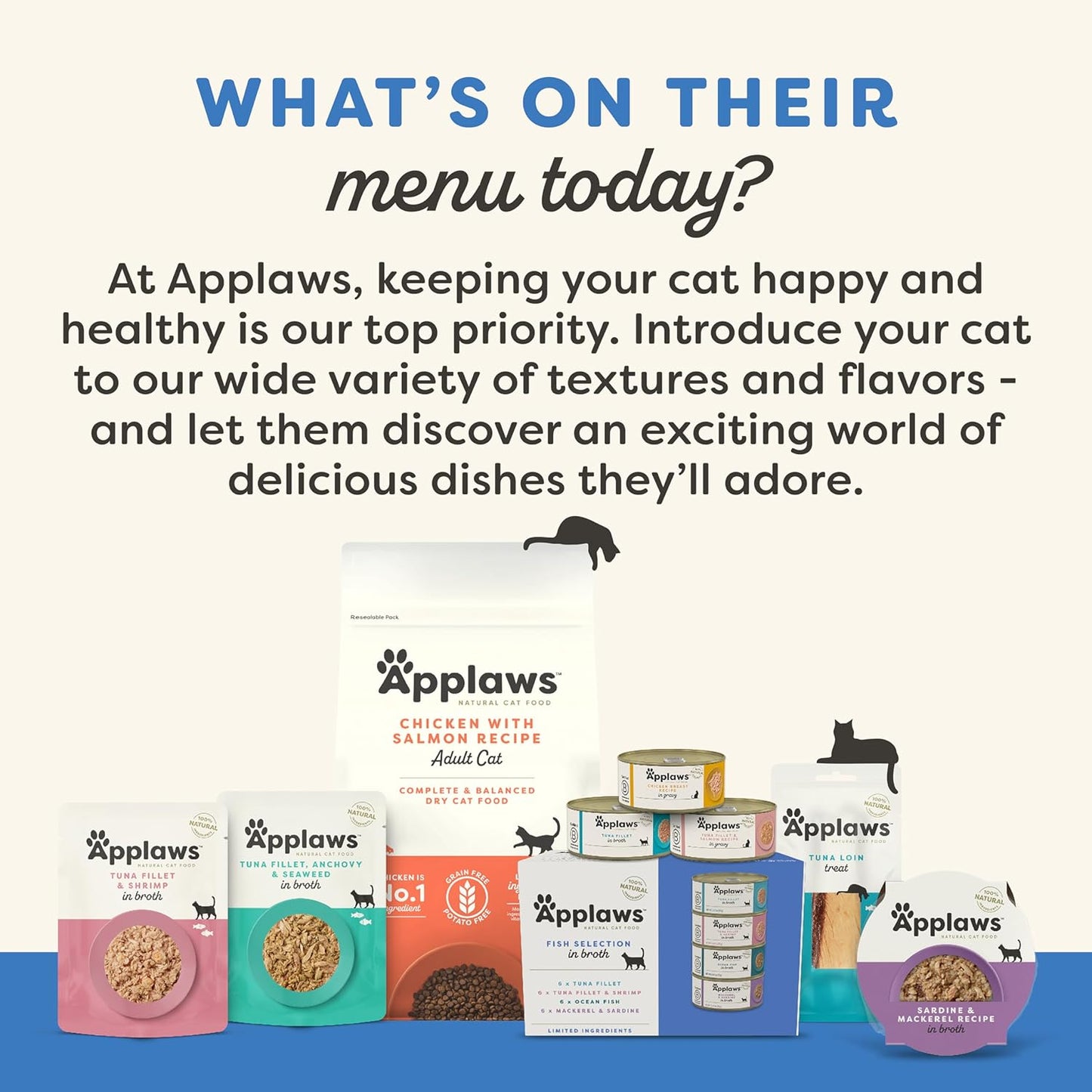 Applaws Natural Wet Kitten Food in Broth, Limited Ingredient Canned Wet Kitten Food, No Additives, Made with Natural Ingredients, Tuna Fillet & Salmon in Broth (24 x 2.47oz Cans)