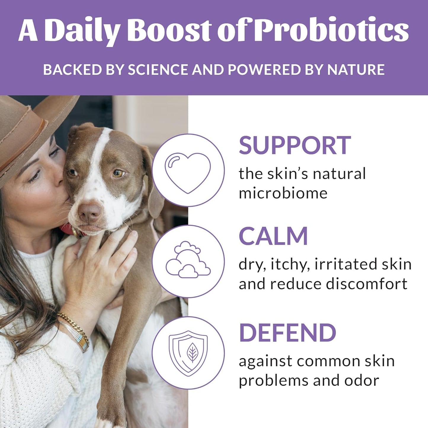 Skout's Honor Probiotic Pet Detangler Spray - Hydrating & Conditioning with Avocado Oil, 97% Natural, Paraben & Sulfate-Free, softens for a More brushable Coat, Daily Use, 8oz, Lavender