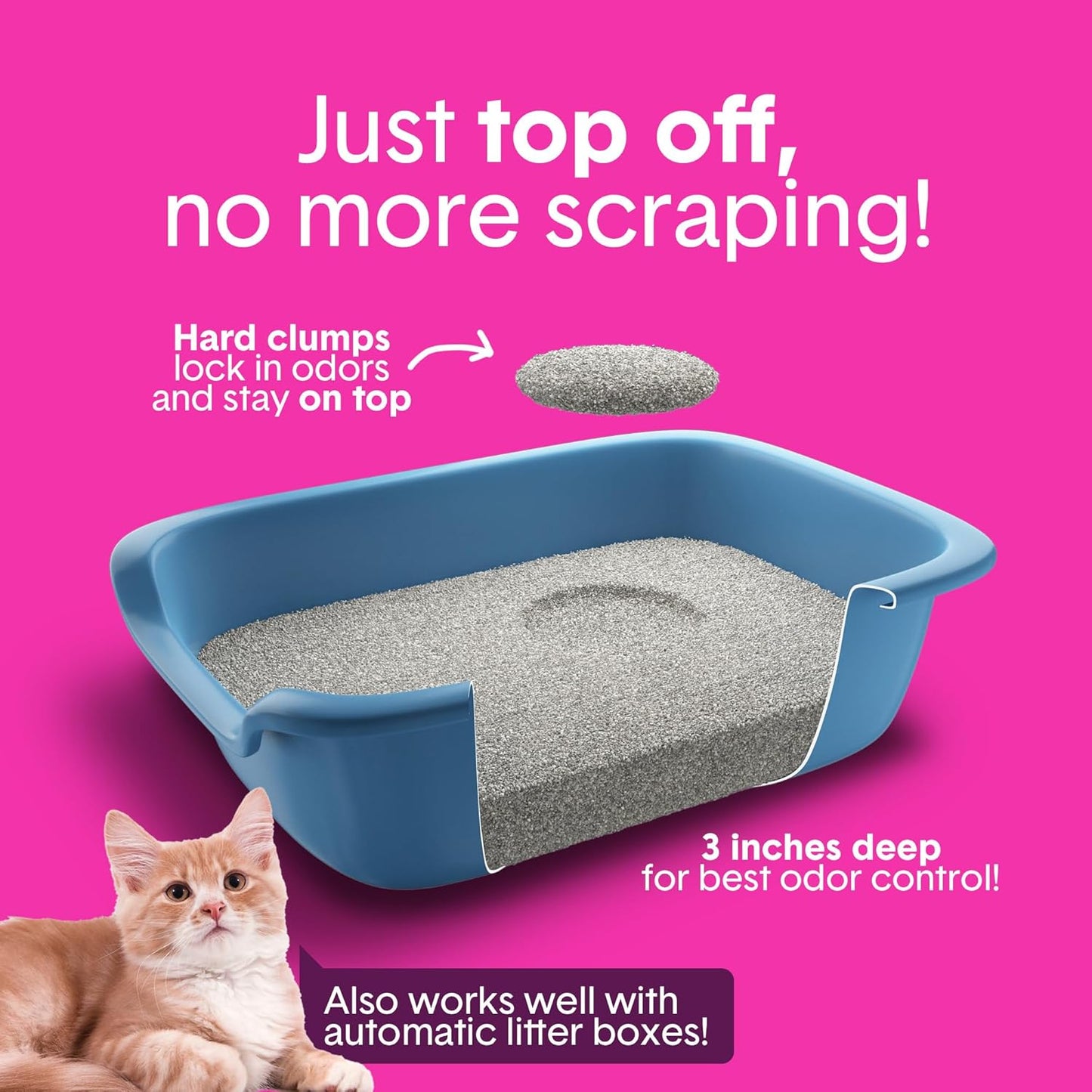 Boxie® Glo™ 30 Day Odor Control Clumping Clay Cat Litter, 16 lb, Multi-Cat, 99.9% Dust-Free, Low Tracking, UV Light Attractant, Superior Clumping for Easy Scooping