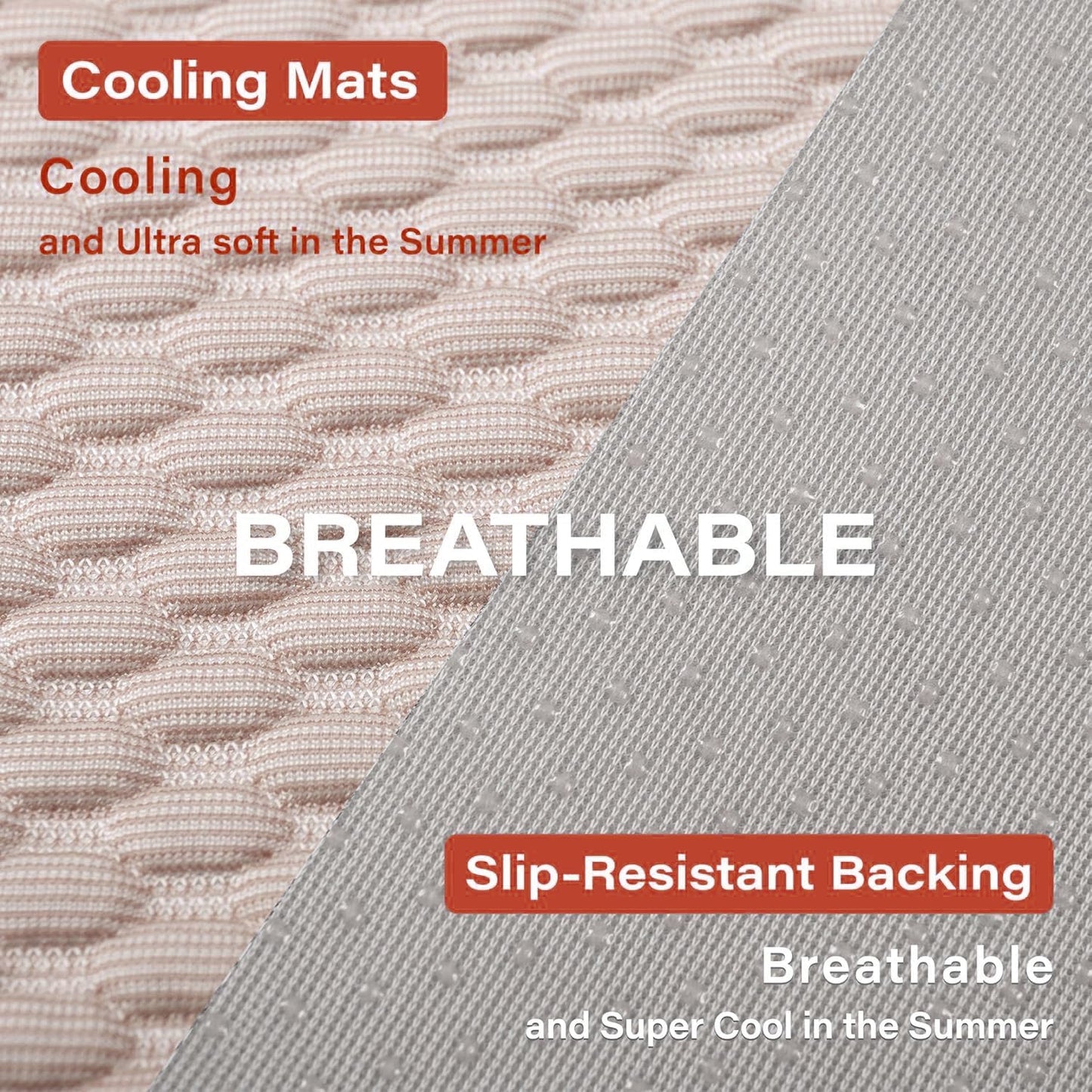 MICROCOSMOS Pet Cooling Mat & Sleeping Pad- Breathable Bubble Surface, EZ Clean. Keep Cooling for Pets, Kids and Adults in Summer.(Brown, 28" x 22")