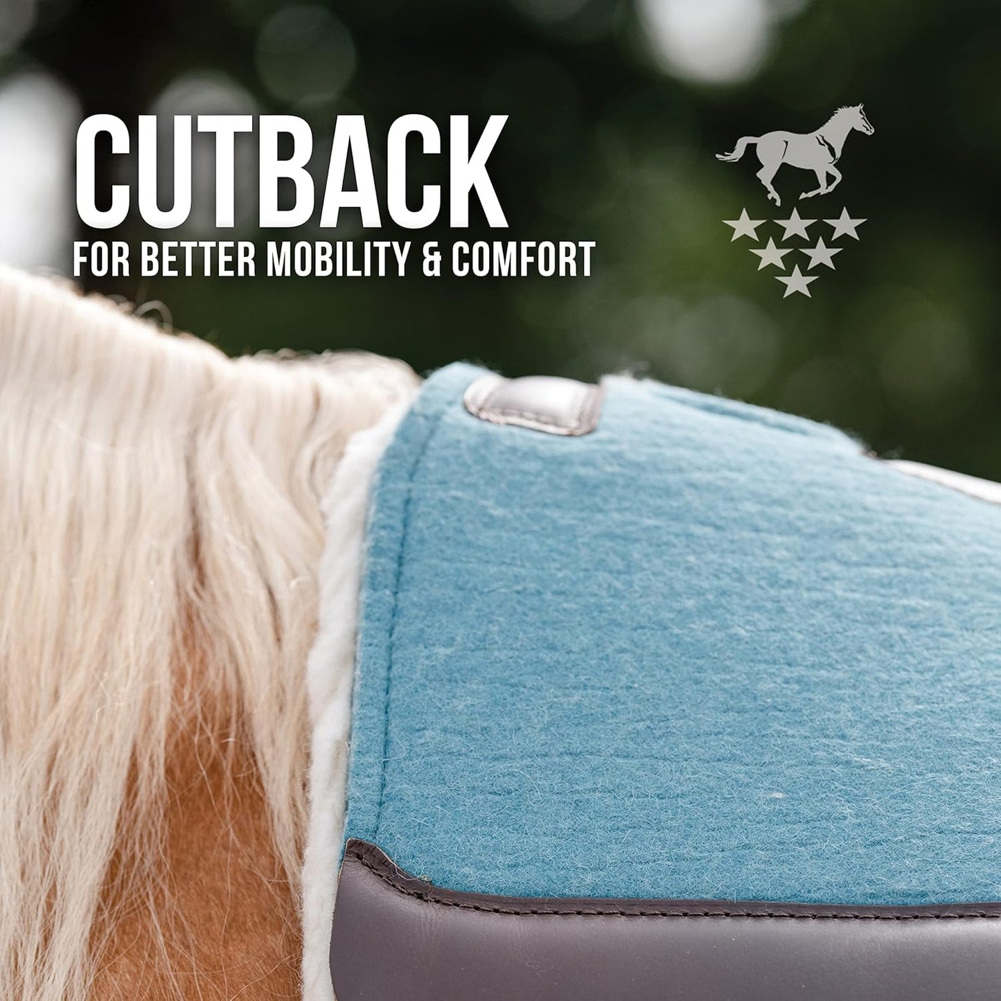 Professional's Choice 100% Steam-Pressed Wool Felt Saddle pad