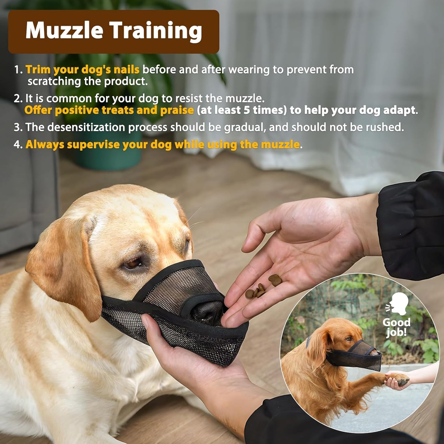 Crazy Felix Nylon Dog Muzzle for Small Medium Large Dogs Poodle Labrador Golden Retriever Doberman, Air Mesh Breathable and Drinkable Pet Mouth Guard for Anti-Biting Chewing Scavenging(L, Pink)
