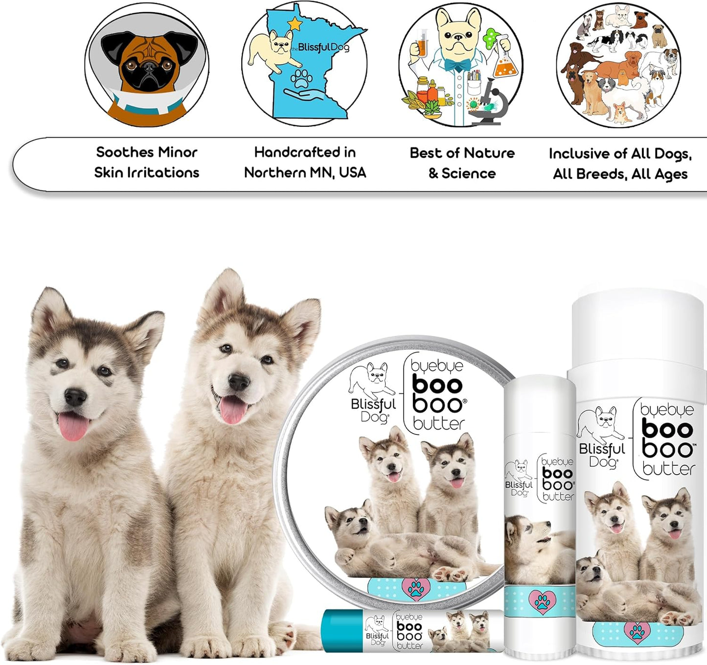 The Blissful Dog Malamute Boo Butter, 0.50 oz